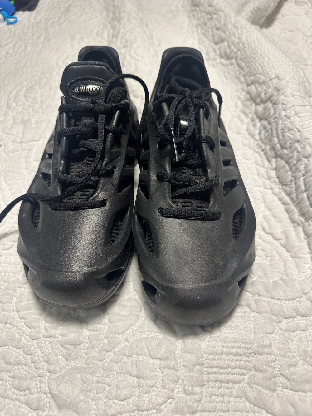 adidas Black Slip-On Athletic Sandal Sneakers